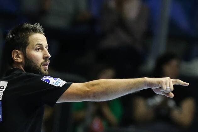 Trainer Bennet Wiegert (SC Magdeburg) - Handball Bundesliga Saison 2017-2018 Punktspiel SC Magdeburg vs. TSV GWD Minden in der GETEC Arena in Magdeburg - Deutschland, Handball, Mann, Maenner,24.09.2017