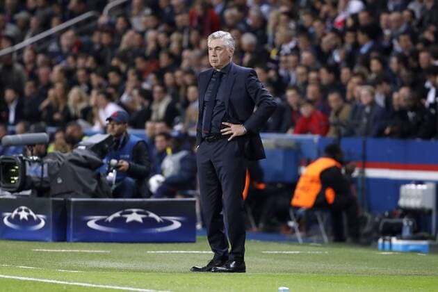 ANCELOTTI Carlo Trainer Team FC Bayern Muenchen UEFA Champions League Saison 2017-2018 Gruppe B Spiel Paris Saint Germain - FC Bayern Muenchen am 27. September 2017 im Parc des Princes in Paris 