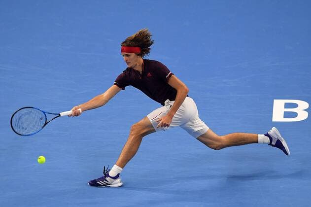 (171007) -- BEIJING, Oct. 7, 2017 -- Alexander Zverev of Germany returns the ball during the men s singles semifinal match against Nick Kyrgios of Australia at the China Open tennis tournament in Beijing on Oct. 7, 2017. Alexander Zverev lost 0-2.)(wdz) (SP)CHINA-BEIJING-TENNIS-CHINA OPEN(CN) HexChangshan