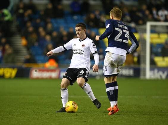 December 2, 2017 - London, United Kingdom - John Fleck of Sheffield United.during Sky Bet Championship match between Millwall against Sheffield United at The Den on 2 Dec 2017 Millwall v Sheffield Uinted - Sky Bet Championship  - ZUMAn230 20171202_zaa_n230_519 Copyright: xKieranxGalvinx
