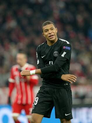 Kylian Mbappe Paris Saint Germain 29 Frustrated Bayern Munich vs Paris Saint Germain Champions League Football 05 12 2017 Munich Copyright: xLanger Eibner-Pressefotox EP_HLR