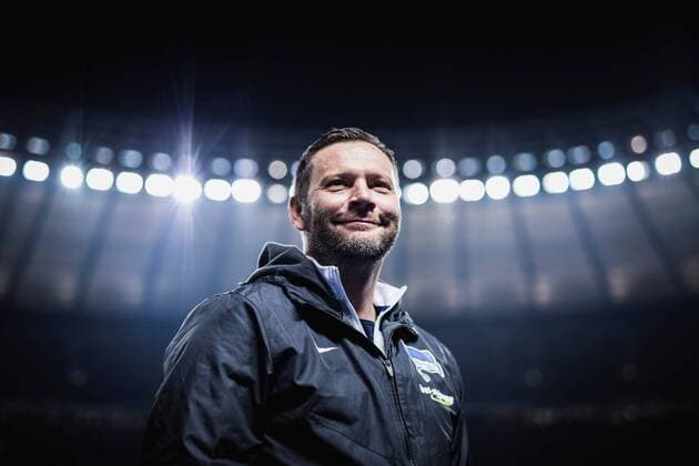 Berlin Germany 19 01 2018 trainer PAL Dardai Hertha BSC in the game of the football Bundesliga Hertha BSC with BV Borussia Dortmund