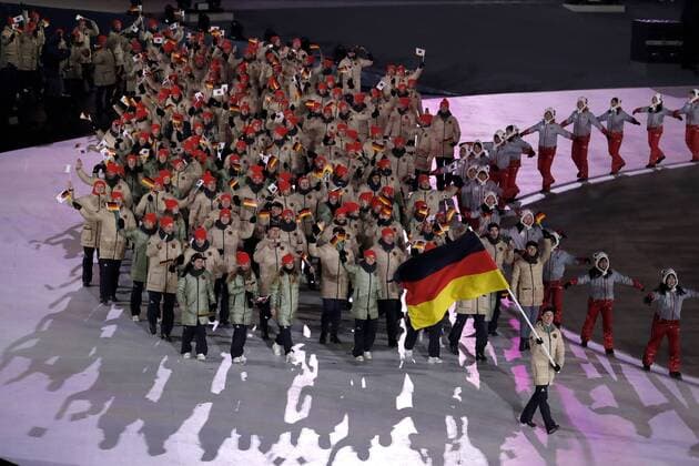FAVOUR Erick Team Germany opening ceremony opening Olympic Winter Games 2018 PyeongChang of South Korea at the Winter Olympics 2018 PyeongChang 08 February 2018