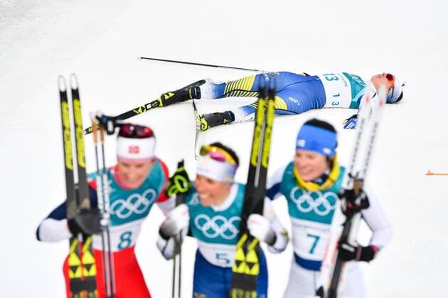 180210 Anna Haag of Sweden looks dejected after the Women s 4 X 5 km relay during day one of the 2018 Winter Olympics on February 10 2018 in Pyeongchang Photo Petter Arvidson BILDBYR N code PA 87613  Copyright: PETTERxARVIDSON BB180210PA048