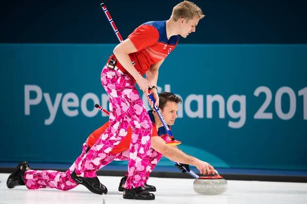 180214 Thomas Ulsrud of Norway during the round robin of the curling between Norway and Japan during day five of the 2018 Winter Olympics on February 14 2018 in Pyeongchang Photo Petter Arvidson BILDBYR N code PA 91970  Copyright: PETTERxARVIDSON BB180214PA252