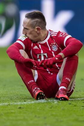 Muenchen Germany 24 02 2018 1 Bundesliga 24 Matchday FC Bayern Muenchen Hertha BSC Franck Ribery FCB disappointed DeFodi048