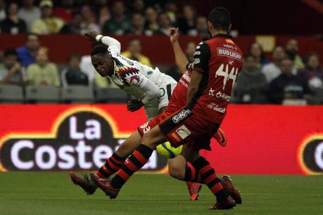 February 24, 2018 - EUM20180224DEP38.JPG.CIUDAD DE MEXICO SoccerFutbol-America.- Aspectos del partido entre las Ãguilas contra Xolos de Tijuana en el Estadio Azteca, como parte de la jornada 9 del torneo Clausura 2018 de la Liga Mx, 24 de febrero de 2018. Foto: Agencia EL UNIVERSALCarlos MejiaMAVC Latin News: February 24, 2018  - ZUMAu78_ 20180224_zaf_u78_103 Copyright: xElxUniversalx