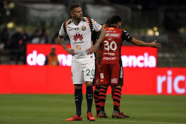 February 24, 2018 - EUM20180224DEP45.JPG.CIUDAD DE MEXICO SoccerFutbol-America.- Aspectos del partido entre las Ãguilas contra Xolos de Tijuana en el Estadio Azteca, como parte de la jornada 9 del torneo Clausura 2018 de la Liga Mx, 24 de febrero de 2018. Foto: Agencia EL UNIVERSALCarlos MejiaMAVC Latin News: February 24, 2018  - ZUMAu78_ 20180224_zaf_u78_107 Copyright: xElxUniversalx
