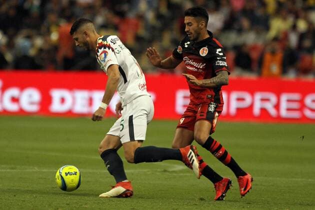 February 24, 2018 - EUM20180224DEP46.JPG.CIUDAD DE MEXICO SoccerFutbol-America.- Aspectos del partido entre las Ãguilas contra Xolos de Tijuana en el Estadio Azteca, como parte de la jornada 9 del torneo Clausura 2018 de la Liga Mx, 24 de febrero de 2018. Foto: Agencia EL UNIVERSALCarlos MejiaMAVC Latin News: February 24, 2018  - ZUMAu78_ 20180224_zaf_u78_111 Copyright: xElxUniversalx