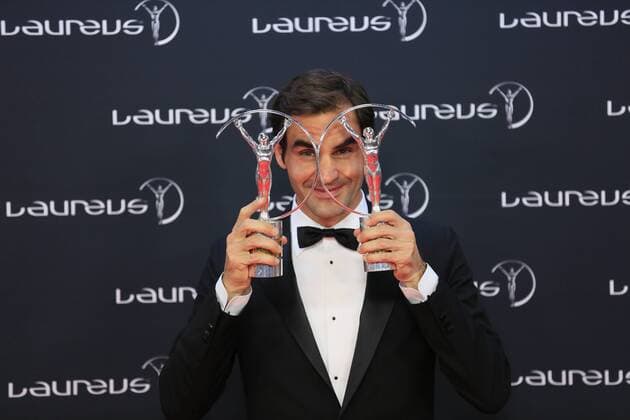 Roger Federer No. 1 tennis player in the world now holds the Sportsman and Comeback Award record for most Laureus Awards Laureus Awards 2018 awards ceremony in the Sporting Principality of Monaco