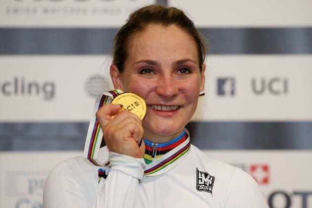 UCI 2018 Track Cycling World Championships UCI Track World Championships 2018 Apeldoorn NED 02 03 2018 xmdx Womens Sprint World Champion Kristina VOGEL GER Germany Germany gold 2018 Track Cycling World Championships