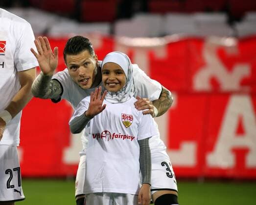 SC Freiburg VfB Stuttgart Germany Freiburg 16 03 2018 Football Bundesliga Season 2017 2018 27 Round SC Freiburg VfB Stuttgart Daniel Ginczek VfB Stuttgart