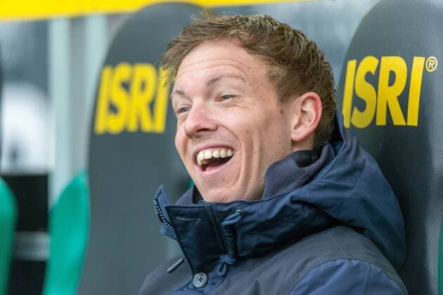 Head coach Julian Nagelsmann Hoffenheim laughs at the game Borussia Moenchengladbach vs TSG 1899 Hoffenheim Soccer 1 Bundesliga 17 03 2018 Moenchengladbach Copyright: xMarioxHommesx Eibner-Pressefotox EP_mhs