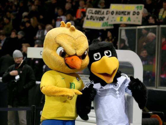 Brazilian and German Mascot Germany vs Brazil Soccer Friendlies 2018 27 03 2018 Berlin Copyright: xLangerx xEibner-Pressefotox EP_HLR