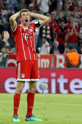 Thomas Mueller FC Bayern Muenchen 25 Bayern Munich vs Real Madrid CF Champions League Semifinals Soccer 25 04 2018 FC Bayern Munich vs Real Madrid CF Champions League Semi Finals Soccer 25 04 2018 Muenchen Copyright: xLanger Eibner-Pressefotox EP_HLR