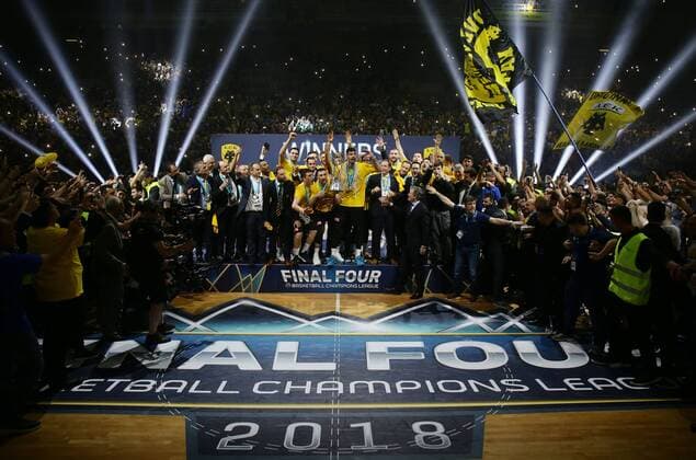 Athens Basketball Champions League Final Four Final AEK Athens vs AS Monaco Winners and Winners of the Champions League AEK Athens