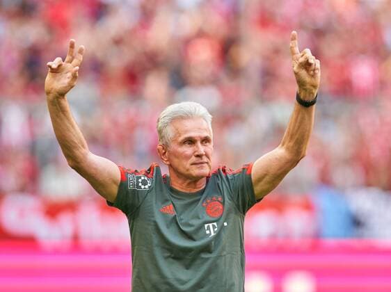 Coach Coach Jupp HEYNCKES FCB Uli HOENESS FCB President Karl Heinz RUMMENIGGE Chairman FCB AG FC BAYERN MUENCHEN VFB STUTTGART Soccer 1 Bundesliga Muenchen am 12 05 2018 34 Gameday League Season 2017 2018 1 League 1 Bundesliga FCB 28 Championship