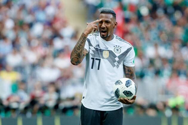 Moscow Russia 17 06 2018 FIFA World Cup Group F Germany Mexico Jerome Boateng GER gestures gestures DeFodi507