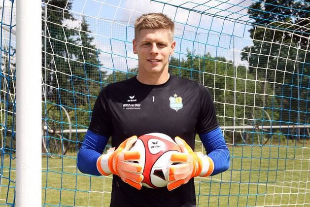 Templin 25 06 2018 Training ground Templin Season 2018 2019 Training camp of Chemnitzer FC Training Pictured goalkeeper Jakub Jakubov Chemnitz