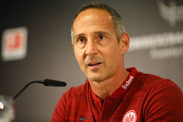 New coach Adi Hütter Eintracht Frankfurt 04 07 2018 Eintracht Frankfurt Press conference Commerzbank Arena