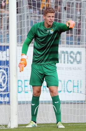 Chemnitz 08 07 2018 Stadion Chemnitz Soccer Match 38 Matchday Chemnitzer FC vs Dynamo Dresden im Bild Goalkeeper Jakub Jakubov 1 Chemnitz