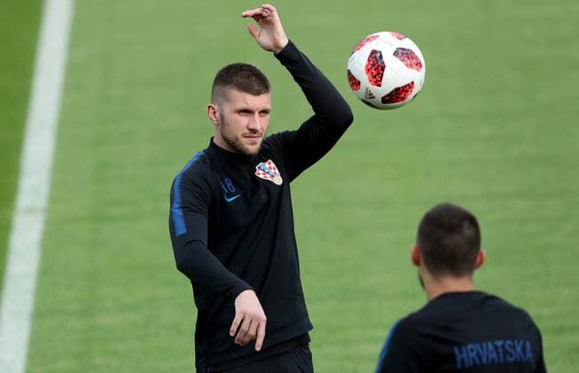 Croatian national football team training 14.07.2018., Moscow, Russia - World Cup 2018 Training of Croatian national football team on the Luznjiki stadium at the finals of the World Cup day before match against France. Ante Rebic. IgorxKralj PIXSELL