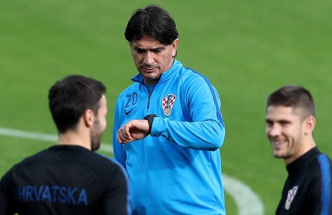 Croatian national football team training 14.07.2018., Moscow, Russia - World Cup 2018 Training of Croatian national football team on the Luznjiki stadium at the finals of the World Cup day before match against France. Zlatko Dalic.. IgorxKralj PIXSELL