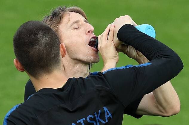 Croatian national football team training 14.07.2018., Moscow, Russia - World Cup 2018 Training of Croatian national football team on the Luznjiki stadium at the finals of the World Cup day before match against France. Luka Modric. IgorxKralj PIXSELL