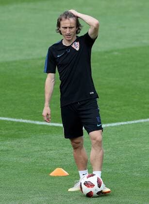Croatian national football team training 14.07.2018., Moscow, Russia - World Cup 2018 Training of Croatian national football team on the Luznjiki stadium at the finals of the World Cup day before match against France. Luka Modric. IgorxKralj PIXSELL