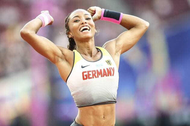 Athletics World Cup London 14 07 2018 Joy at Jacqueline Otchere MTG Mannheim on 29 07 2017 at the London Stadium during Day 1 of the Athletics World Cup in London Great Britain xakx