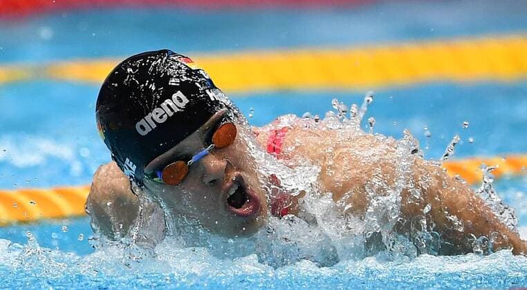 Franziska Hentke SC Magdeburg wins the 200m Butterfly 130 International German Swimming Championships Berlin 2018 swiming Swimming DM International Championships Berlin 19 7 2018 Velodrom