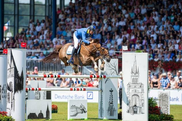 22 07 18 Aachen Germany Sport Equestrian sport CHIO Aachen 2018 Rolex Grand Prix Image shows Christian AHLMANN GER riding Tokyo Copyright Thomas Reiner Copyright: Thomas Reiner