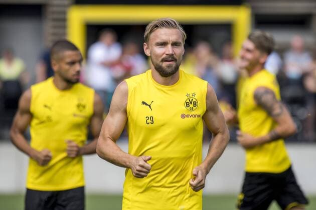 Football 1 Bundesliga Season 2018 2019 Training of Borussia Dortmund on 30 07 2018 in Dortmund Nordrhein Westfalen Dortmunds Marcel Schmelzer completes a running exercise Copyright: xKirchner xDavidxInderliedx