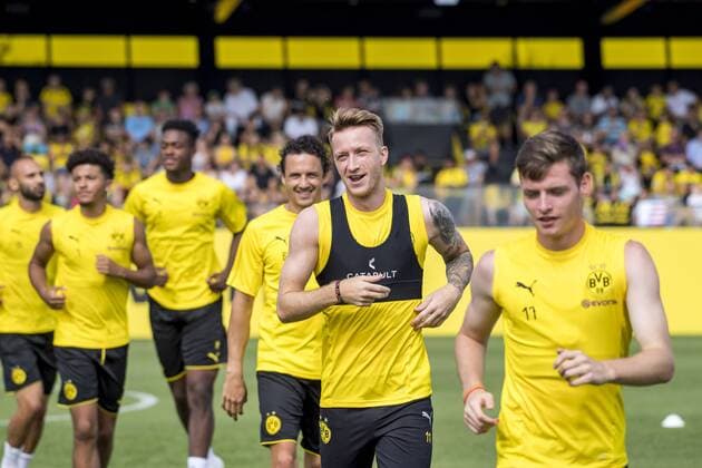 Football 1 Bundesliga Season 2018 2019 Training of Borussia Dortmund on 30 07 2018 in Dortmund North Rhine-Westphalia Dortmunds Marco Reus completes a running exercise Copyright: xKirchner xDavidxInderliedx