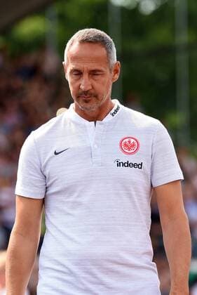 Coach Adi Hütter Eintracht Frankfurt disappointed Germany Ulm 18 08 2018 Sport Football DFB Pokal 1 Round SSV Ulm 1846 vs Eintracht Frankfurt Donaustadion