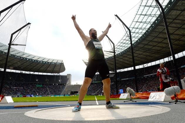 Athletics ISTAF 2018 Discus throw men Robert Harting Germany after his last throw 02 09 18 Copyright: xMichaelxHundtx xMatthiasxKochx