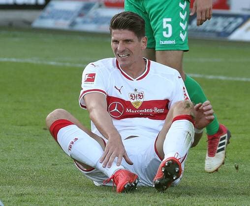 VfB Stuttgart SpVgg Greuther Fürth Germany Großaspach 07 09 2018 Football Season 2018 2019 3 Leagues Cup VfB Stuttgart SpVgg Greuther Fuerth Mario Gomez VFB Stuttgart
