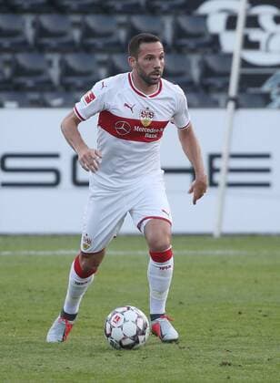 VfB Stuttgart SpVgg Greuther Fürth Germany Großaspach 07 09 2018 Football Season 2018 2019 3 league cup VfB Stuttgart SpVgg Greuther Furth Gonzalo Castro VFB Stuttgart Photo Herbert Rudel
