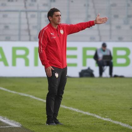 VfB Stuttgart SpVgg Greuther Fürth Germany Großaspach 07 09 2018 Football Season 2018 2019 3 league cup VfB Stuttgart SpVgg Greuther Fürth Tayfun Korkut Coach VFB Stuttgart