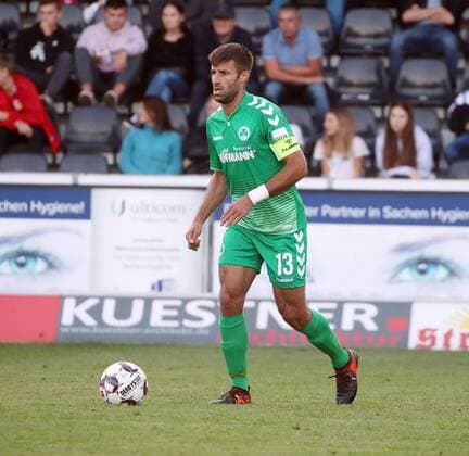 VfB Stuttgart SpVgg Greuther Fürth Germany Großaspach 07 09 2018 Football Season 2018 2019 3 Leagues Cup VfB Stuttgart SpVgg Greuther Fuerth Marco Caligiuri Captain Greuther Fuerth
