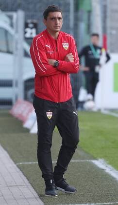 VfB Stuttgart SpVgg Greuther Fürth Germany Großaspach 07 09 2018 Football Season 2018 2019 3 leagues Cup VfB Stuttgart SpVgg Greuther Fürth Tayfun Korkut Coach VFB Stuttgart Photo Herbert Rudel