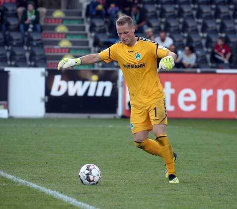 VfB Stuttgart SpVgg Greuther Fürth Germany Großaspach 07 09 2018 Football Season 2018 2019 3 league cup VfB Stuttgart SpVgg Greuther Fürth Goalkeeper Marius Funk Greuther Fürth