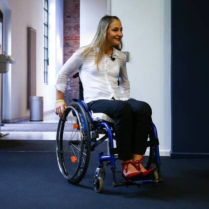 Cycling Press Conference by Kristina Vogel at the Unfallkrankenhaus Berlin on her paraplegia Kristina Vogel 12 09 18 Copyright: xMichaelxHundtx xMatthiasxKochx