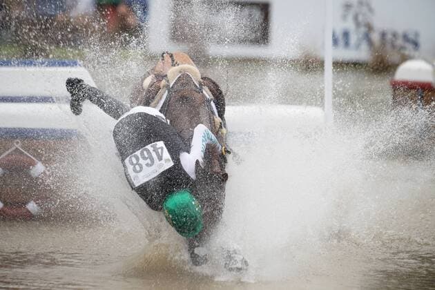 180915 Australias William Levett competes in eventing cross country during the FEI World Equestrian Games on September 15, 2018 in Tryon Photo Joel Marklund BILDBYRAN Code JM 87779  Copyright: JOELxMARKLUND BB180915JM022