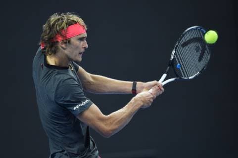 (181002) -- BEIJING, Oct. 2, 2018 -- Alexander Zverev of Germany hits a return during the men s singles first round match against Roberto Bautista Agut of Spain at China Open tennis tournament in Beijing, China, Oct. 2, 2018. Alexander Zverev won 2-0. ) (SP)CHINA-BEIJING-TENNIS-CHINA OPEN-MEN S SINGLES (CN) JuxHuanzong