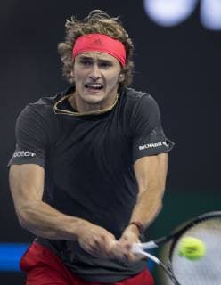 (181004) -- BEIJING, Oct. 4, 2018 -- Alexander Zverev of Germany competes during the men s singles second round match against Melek Jaziri of Tunisia at China Open tennis tournament in Beijing, China, Oct. 4, 2018.) (SP)CHINA-BEIJING-TENNIS-CHINA OPEN-MEN S SINGLES FeixMaohua
