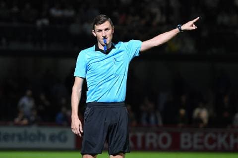 Soccer Regional League Season 13 Matchday SC Verl Alemannia Aachen on 12 10 2018 at the Sportclub Arena in Verl Referee Marco Goldmann Warendorf xRx