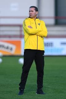 Soccer Regional League Season 13 Matchday SC Verl Alemannia Aachen on 12 10 2018 at Sportclub Arena in Verl Fuat Kilic Head Coach Aachen xRx