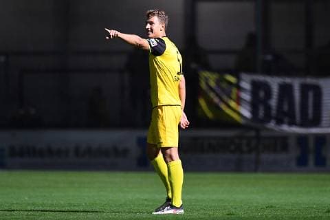 Football Regional League Season 13 Matchday SC Verl Alemannia Aachen on 12 10 2018 in the Sports Club Arena in Verl Patrick Salata Aachen xRx
