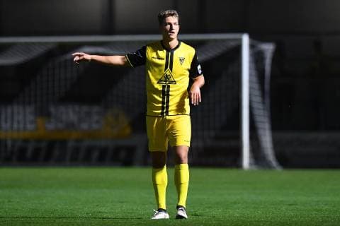 Football Regional League Season 13 Matchday SC Verl Alemannia Aachen on 12 10 2018 in the Sports Club Arena in Verl Patrick Salata Aachen xRx